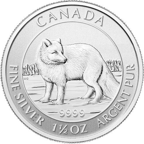 1.5 oz Canadian Silver Arctic Fox
