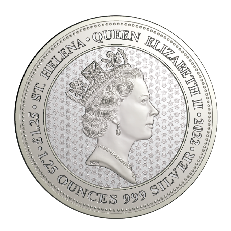 1.25 oz Silver St Helena Sovereign