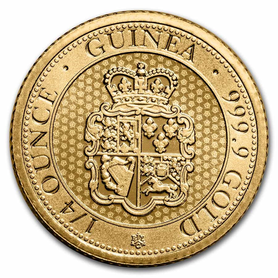 1/4 oz Gold St Helena Rose Crown Guinea