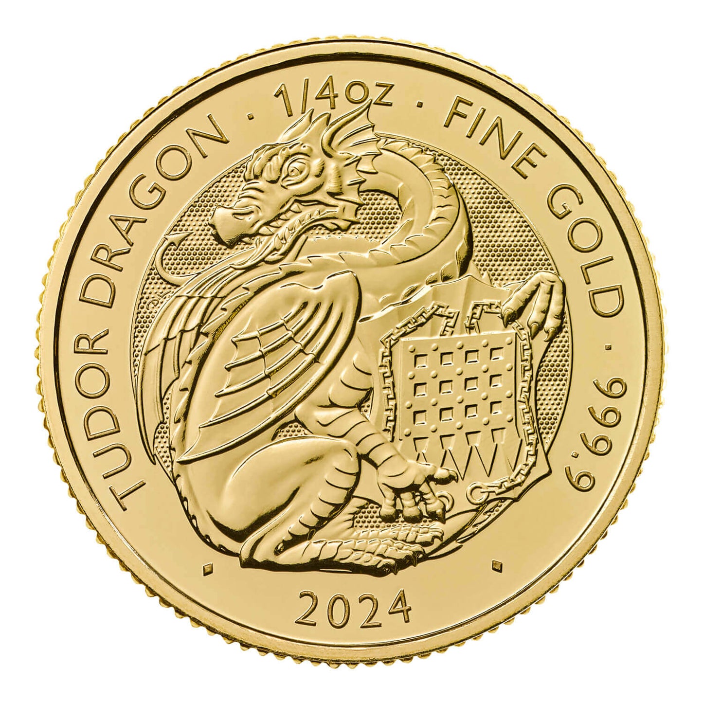Tudor Beast Gold Dragon 1/4 oz 2024